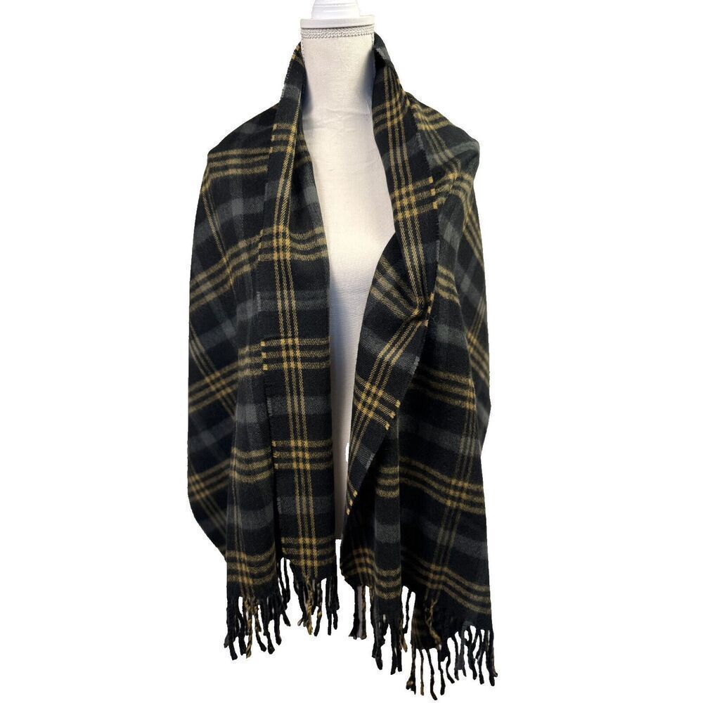 Unisex Warm Cashmere Scarf Wrap Large Plaid Winter Shawl Stole Pashmina 68"x21"
